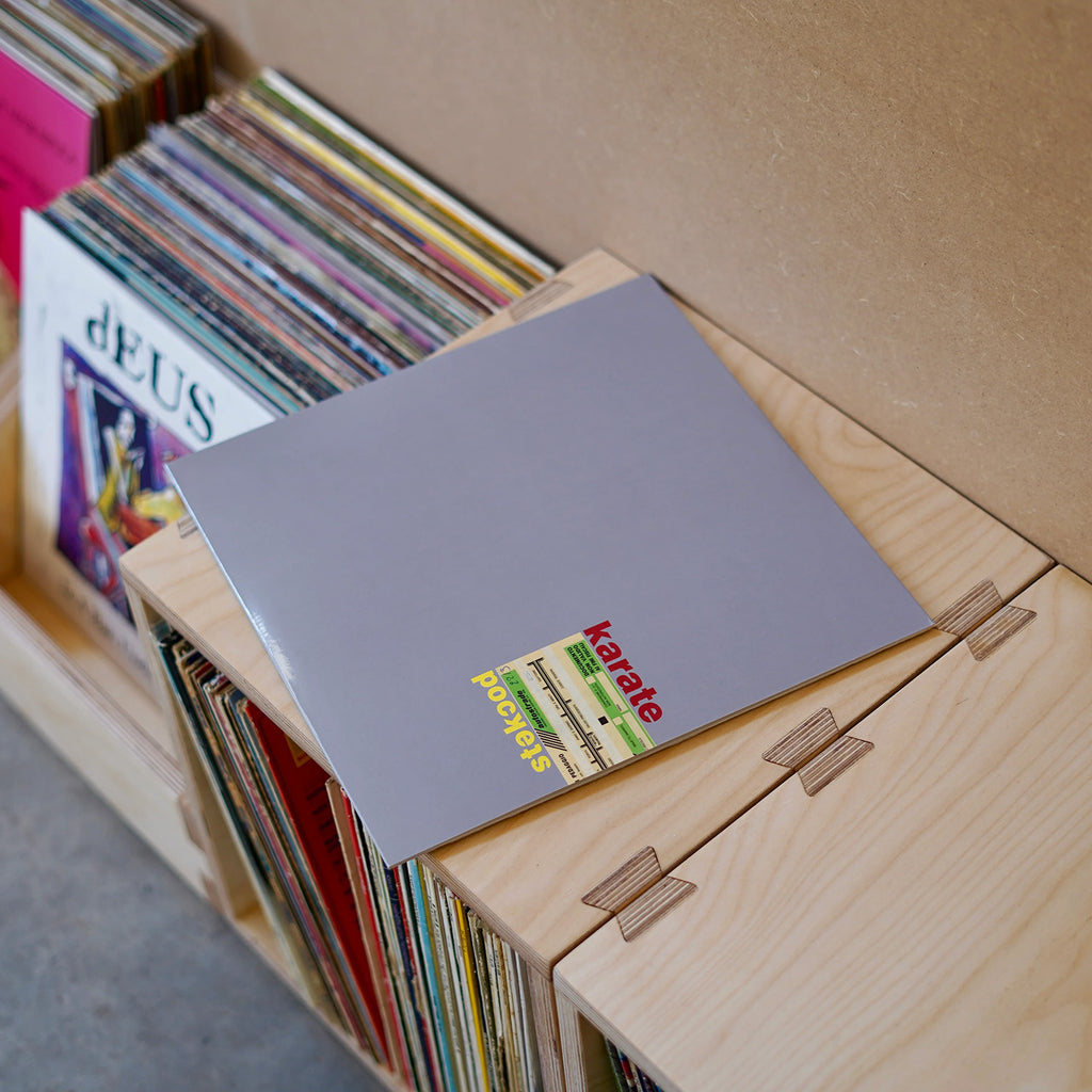 Browser Bin vinyl opbergbox in berken multiplex hout, modulair