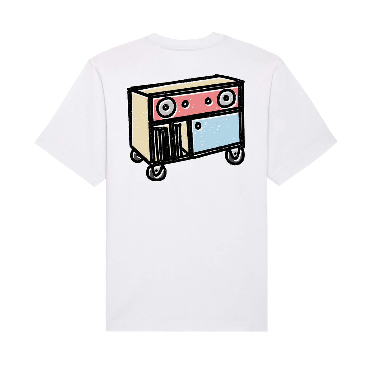 Oversized color doodle T-shirt